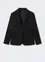 Blazer Americana Boreal Negro Talla 52 Mujer Mango