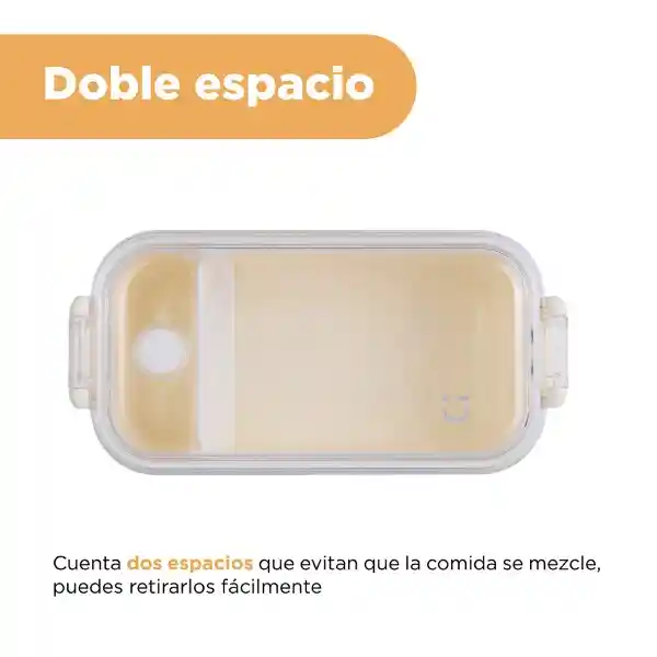 Contenedor Para Alimentos Series Graceful Beige Miniso