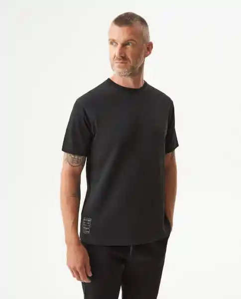 Camiseta Racing Fabric Masculino Negro Sombrio Talla M Chevignon