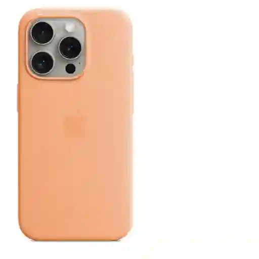 Apple Funda de Silicona Magsafe iPhone 15 Pro Naranja Sorbete