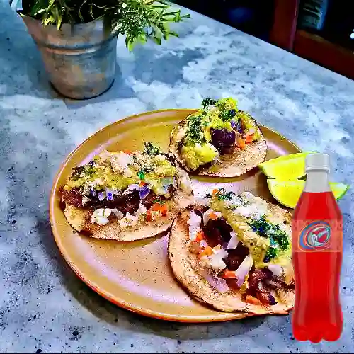 Combo Tacos Kbrones + Premio 400 ml