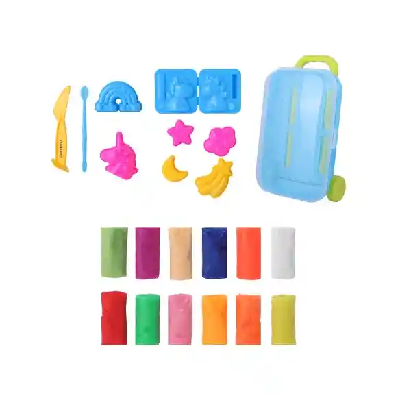 Maleta de Plastilinas de Unicornio Serie Miniso