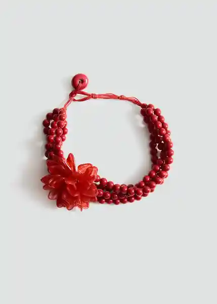Collar Amanda Rojo Talla 99 Mujer Mango