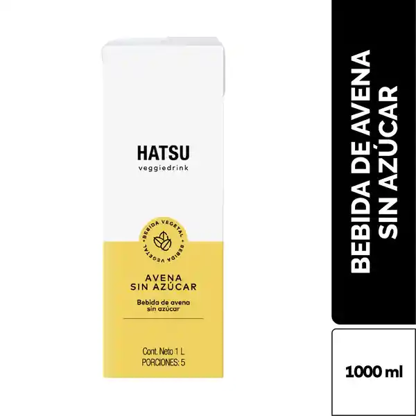 Hatsu Avena Sin Azúcar 1000 mL