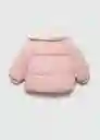 Abrigo Anorak Joyce Rosa Pastel Talla 71 Niñas Mango