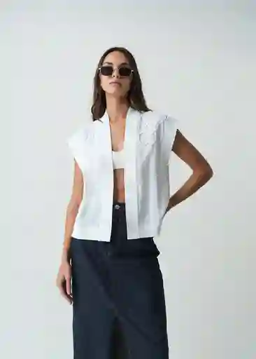 Chaqueta Mujer Blanco Ponche Claro Talla M 522G072 Naf Naf