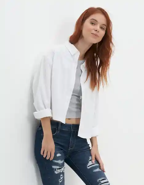 Camisa Mujer Blanco Talla MEDIUM 400386059867 American Eagle