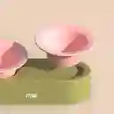 Make Sure Comedero Doble Verde Rosa