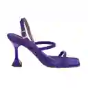 Sandalias Tacón Lyra Morado Talla 35