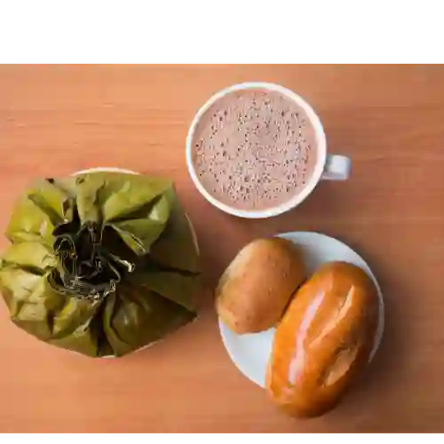 Tamal Chocolate y Pan