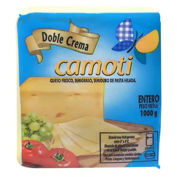 Queso Doble Crema Camoti Bloque