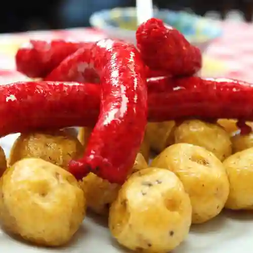 Salchicha con Papa