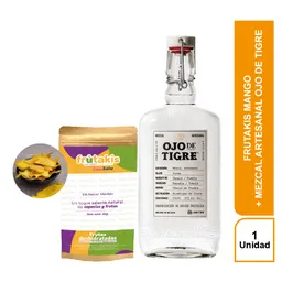 Combo Frutakis Mango + Mezcal Artesanal Ojo de Tigr