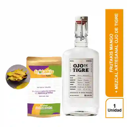 Combo Frutakis Mango + Mezcal Artesanal Ojo de Tigr