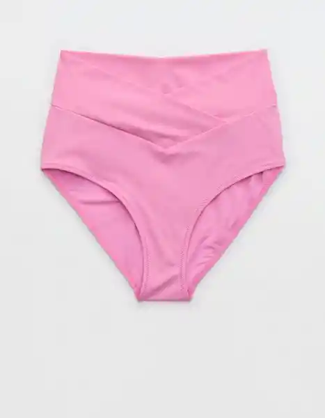 Panti de Bikini Aerie Rosa Talla: LARGE 6013671 American Eagle