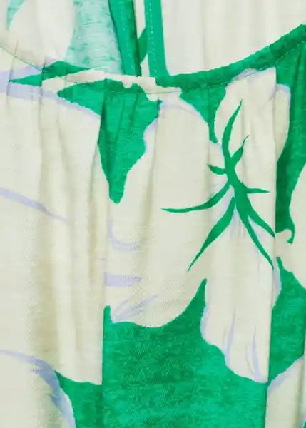 Enterizo Mono Knot Verde Talla XS Mujer Mango
