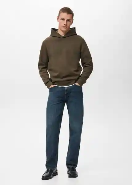 Buzo Sudadera Bono Oliva Talla M Hombre Mango