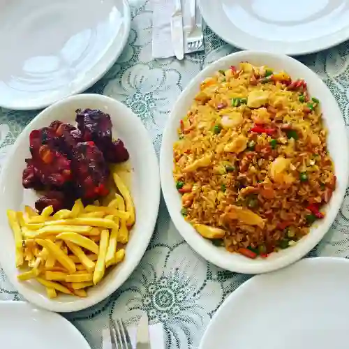 Arroz Chino con Costilla y Papas para 6