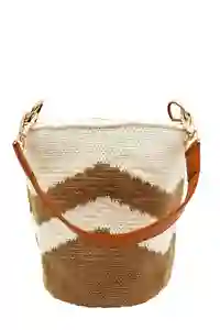 Bolso Bandolera Mayapo Beige Mercedes Campuzano