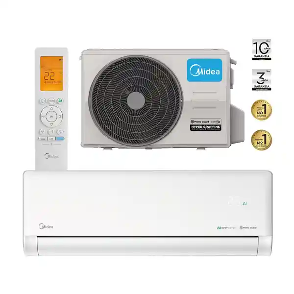 Midea Aire Acondicionado Invert 12000bt 110V Msgpb12