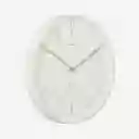 Present Time Reloj de Pared Mecanismo Silencioso Belle Blanco