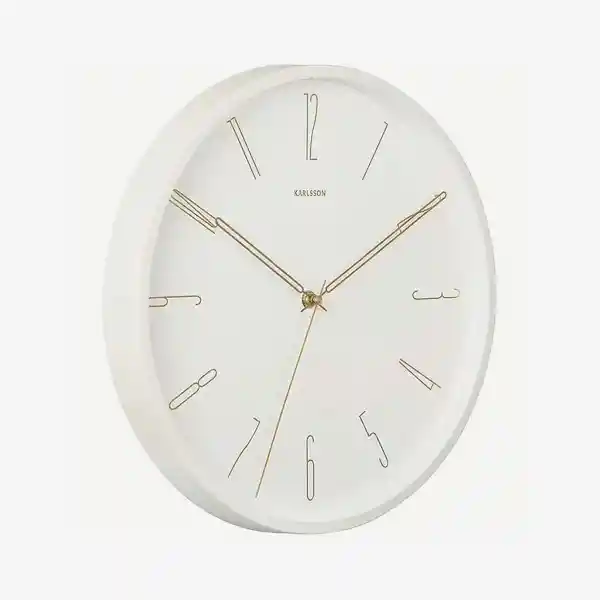 Present Time Reloj de Pared Mecanismo Silencioso Belle Blanco