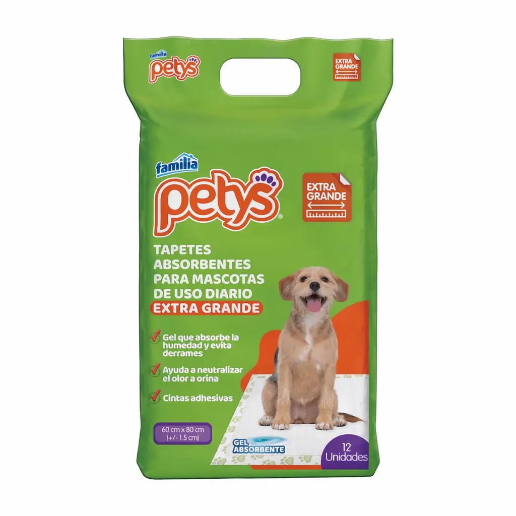 Tapetes Absorbente Petys Extra-Grandes X 12Und