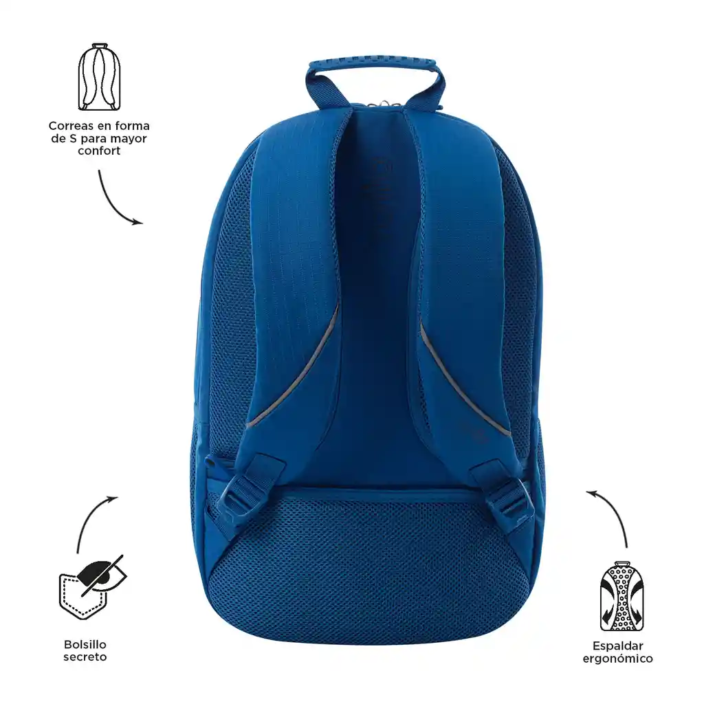 Morral Universitario Porta Pc 15.4" Cambri 2.0 Azul Hombre