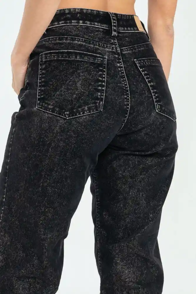 Jeans Mom Velvet Black