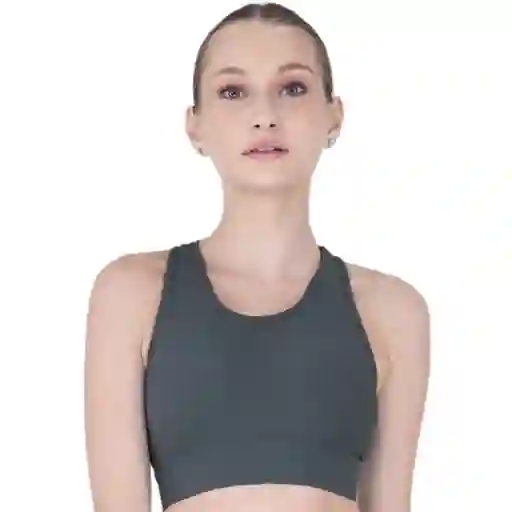 Top Deportivo Ribbed Gris Talla S Everlast