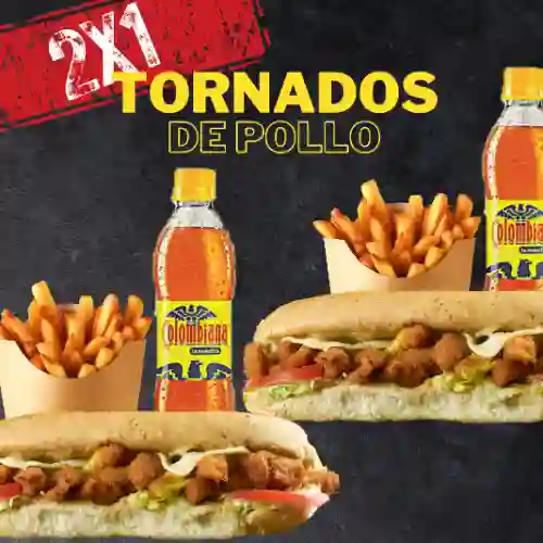 2 X 1 Combo Tornados Pollo Crispy