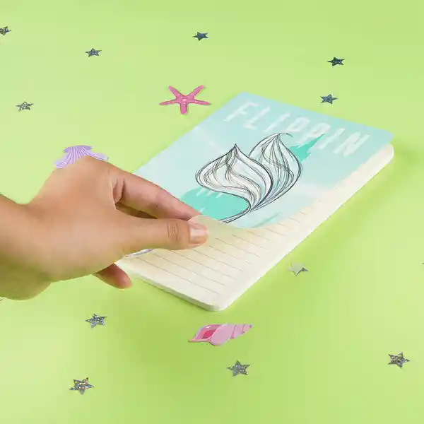 Libreta Azul Disney la Sirenita A5 40 Hojas Miniso