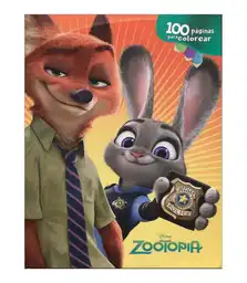 Disney Libro Zootopia Colorear 100 Pa