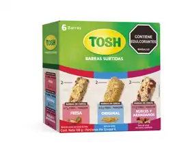 Tosh barra surtida x 6 unidades  x 138 gramos 