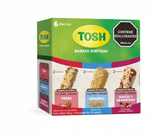 Tosh barra surtida x 6 unidades  x 138 gramos 