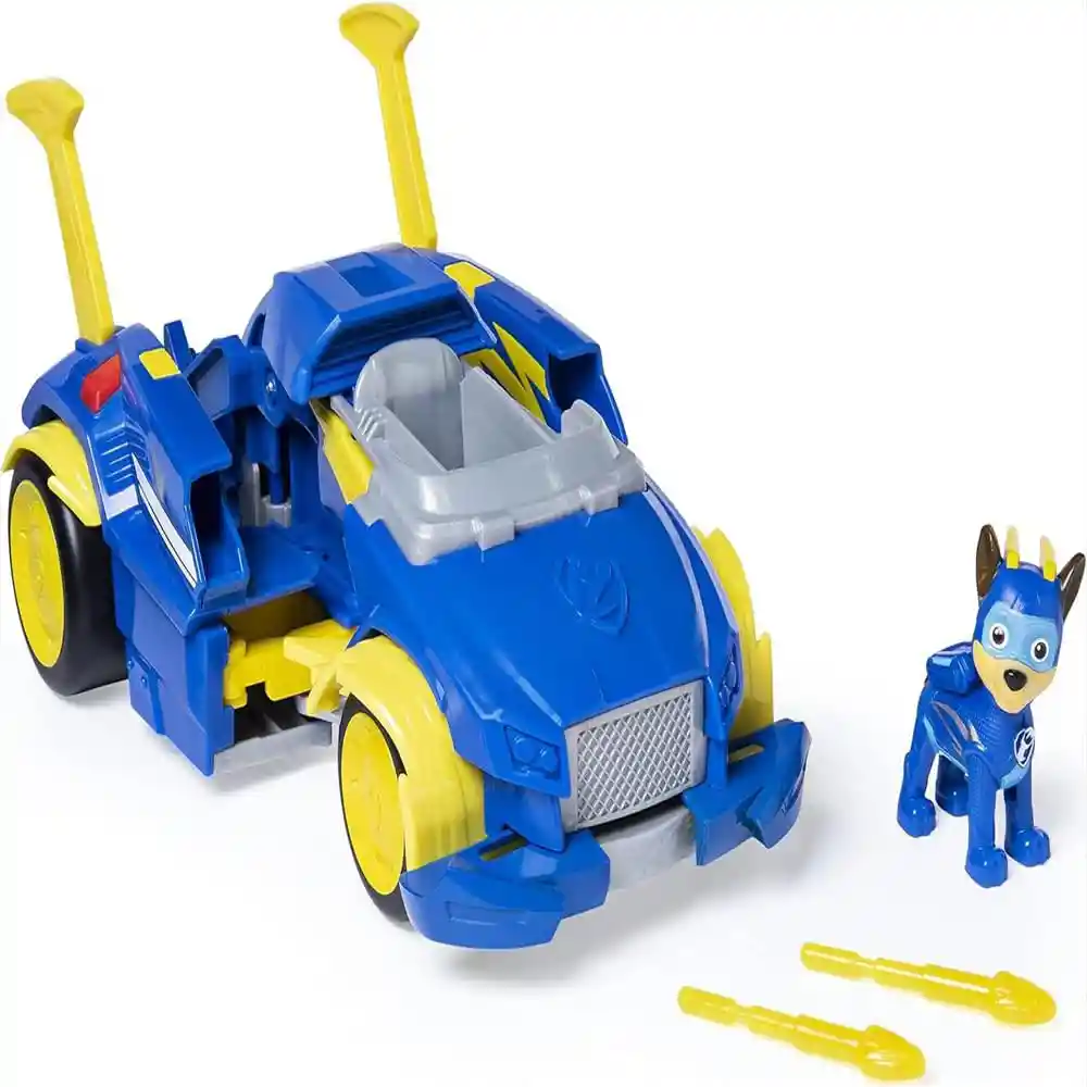 Vehiculo 2 1 Paw Patrol Mighty Pups Super Paws Chase S Transformable