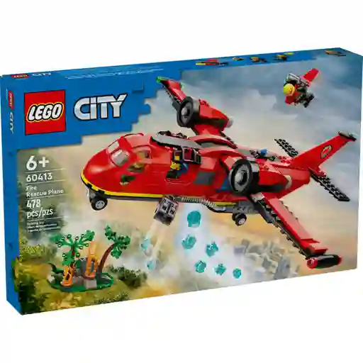 Lego Set de Construcción Avión de Rescate de Bomberos