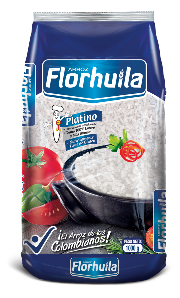 Florhuila Arroz Blanco Platino sin Gluten 1000 g
