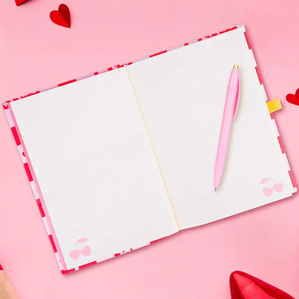 Set Agenda de San Valentín B6 100 Hojas Miniso