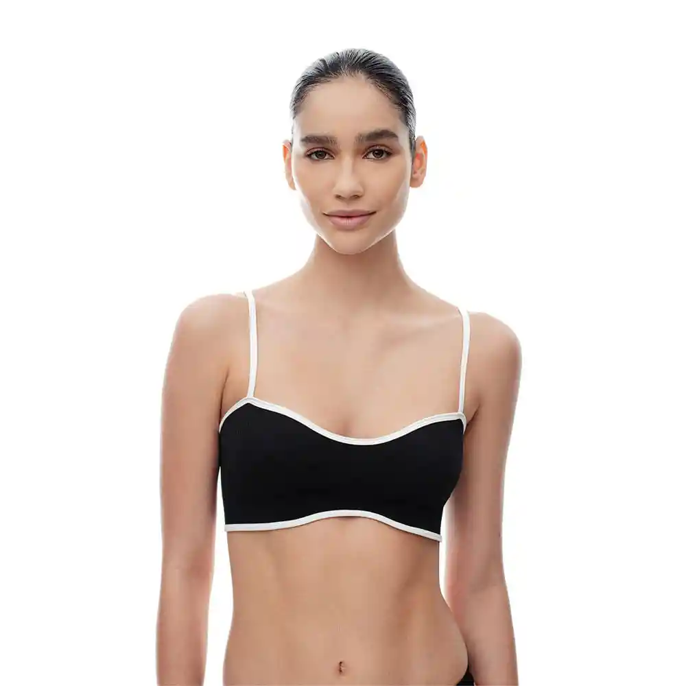 Top Escote Corazon en Seamless Femenino Livel Gef Talla M
