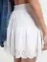  Falda Praga Crudo Puro Claro Mujer Talla S Naf-Naf 