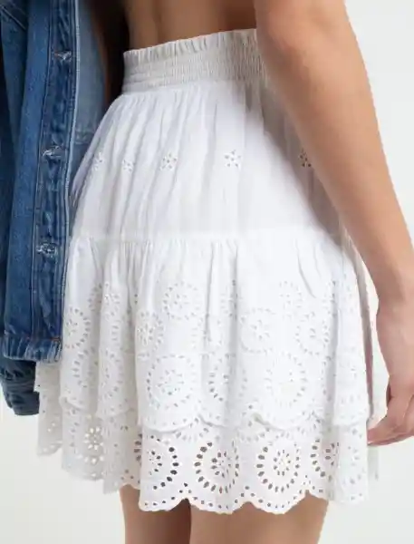  Falda Praga Crudo Puro Claro Mujer Talla S Naf-Naf 