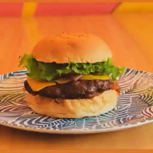 Hamburguesa tocino bbq