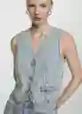 Chaleco Taylor Dirty Talla XS Mujer Mango