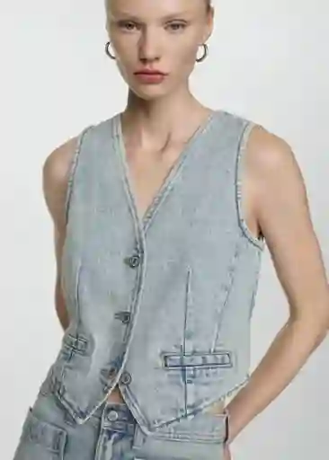 Chaleco Taylor Dirty Talla XS Mujer Mango