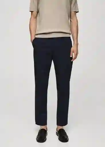 Pantalón Parioli Navy Talla 42 Hombre Mango