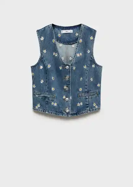 Chaleco Massy Tejano Medio Talla M Mujer Mango