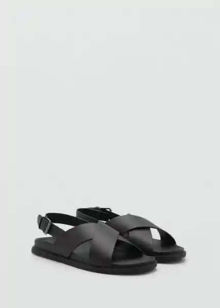 Sandalias Romana Negro Talla 43 Hombre Mango