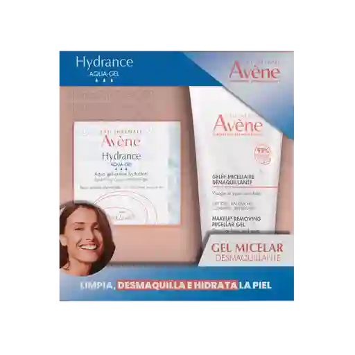 Kit Avene Crema Hydrance Aqua-gel + Desmaquillantes