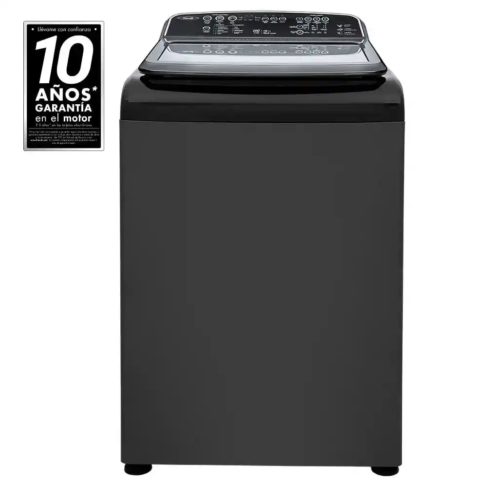 Lavadora Haceb Zoü Carga Superior Digital Negra